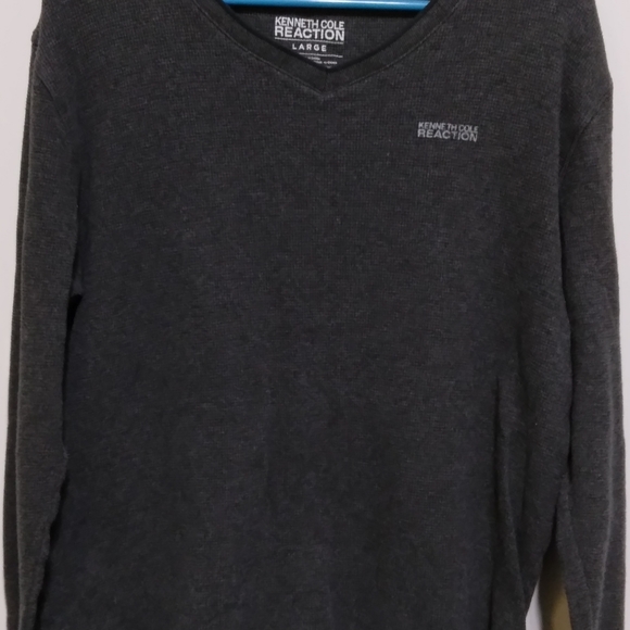 Kenneth Cole Reaction Womens Large V-Neck Pullover Sweater - Picture 2 of 5
